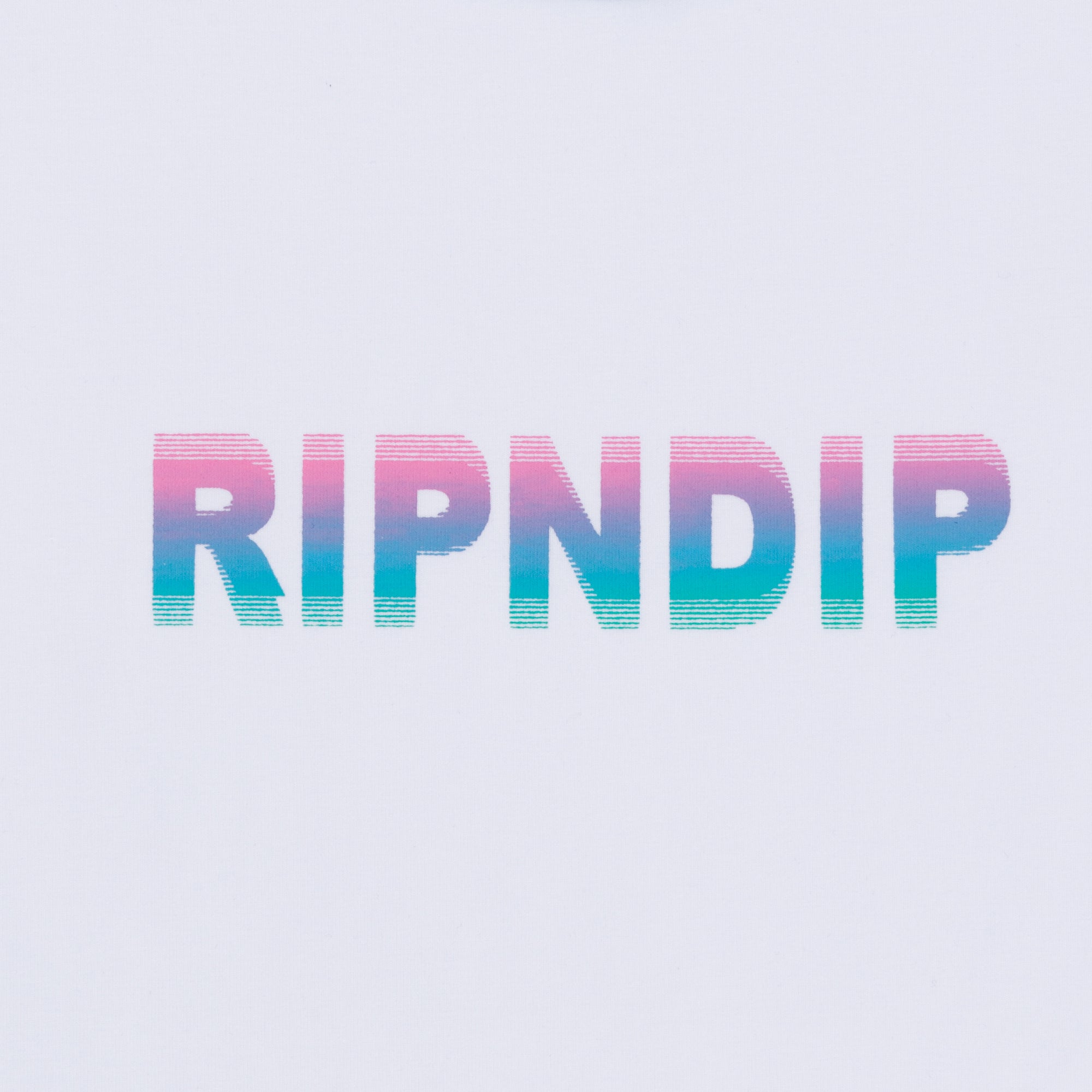 RIPNDIP Digital Dream Cropped Ringer Tee (White/Blue)