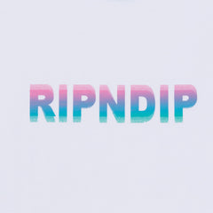RIPNDIP Digital Dream Cropped Ringer Tee (White/Blue)