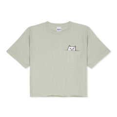 RIPNDIP Lord Nermal Peace Cropped Pocket Tee (Sage)
