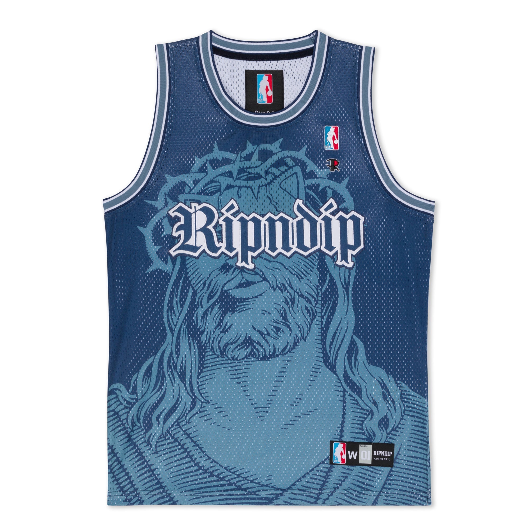 RIPNDIP Lord Savior Nerm Basketball Jersey (Navy)