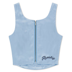 RIPNDIP Sprinkles Satin Corset Top (Light Blue)