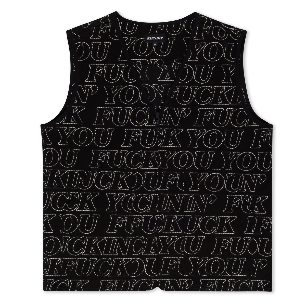 RIPNDIP Fuckin Fuck Quilted Vest (Black)