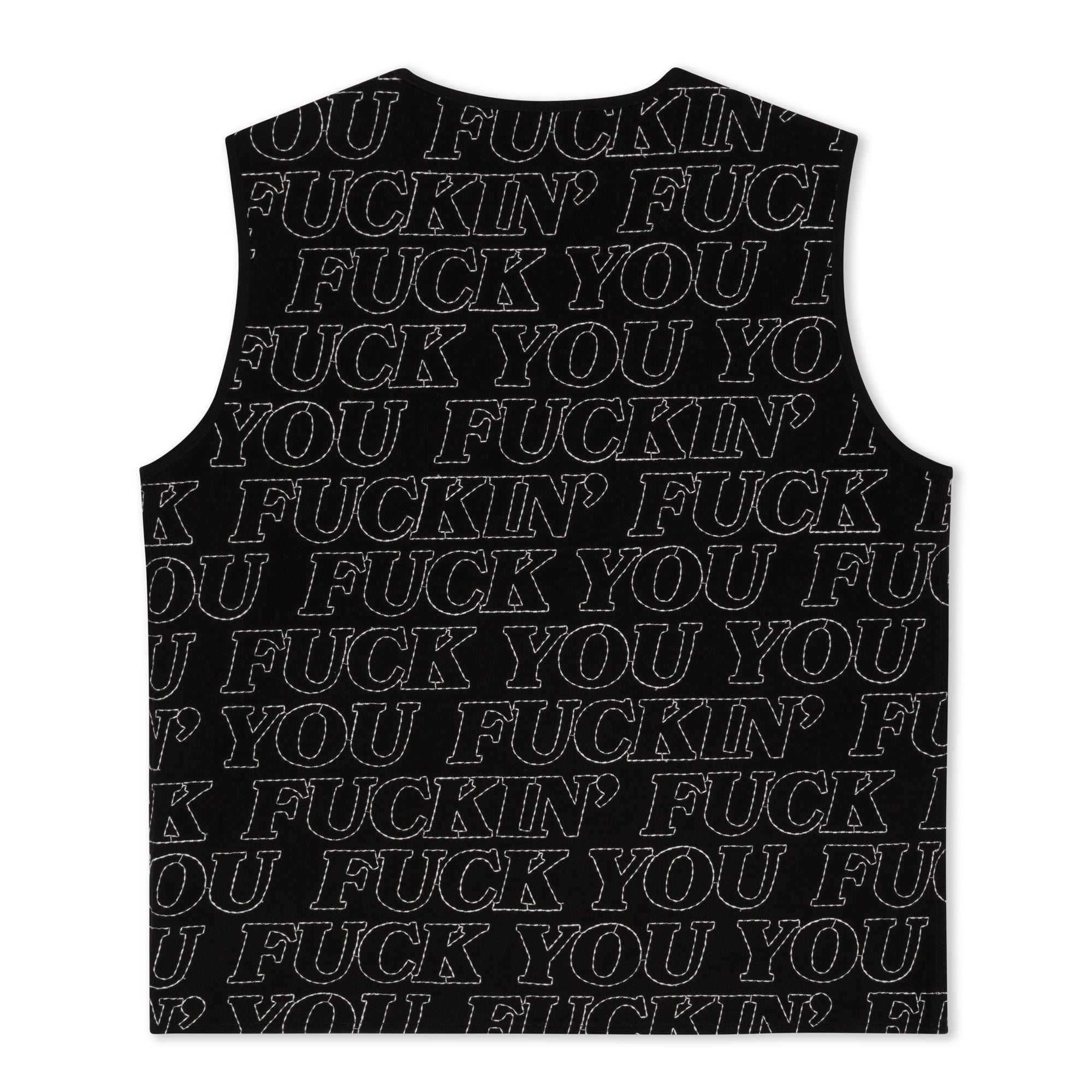 RIPNDIP Fuckin Fuck Quilted Vest (Black)
