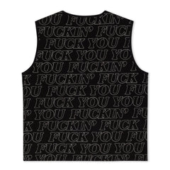 RIPNDIP Fuckin Fuck Quilted Vest (Black)