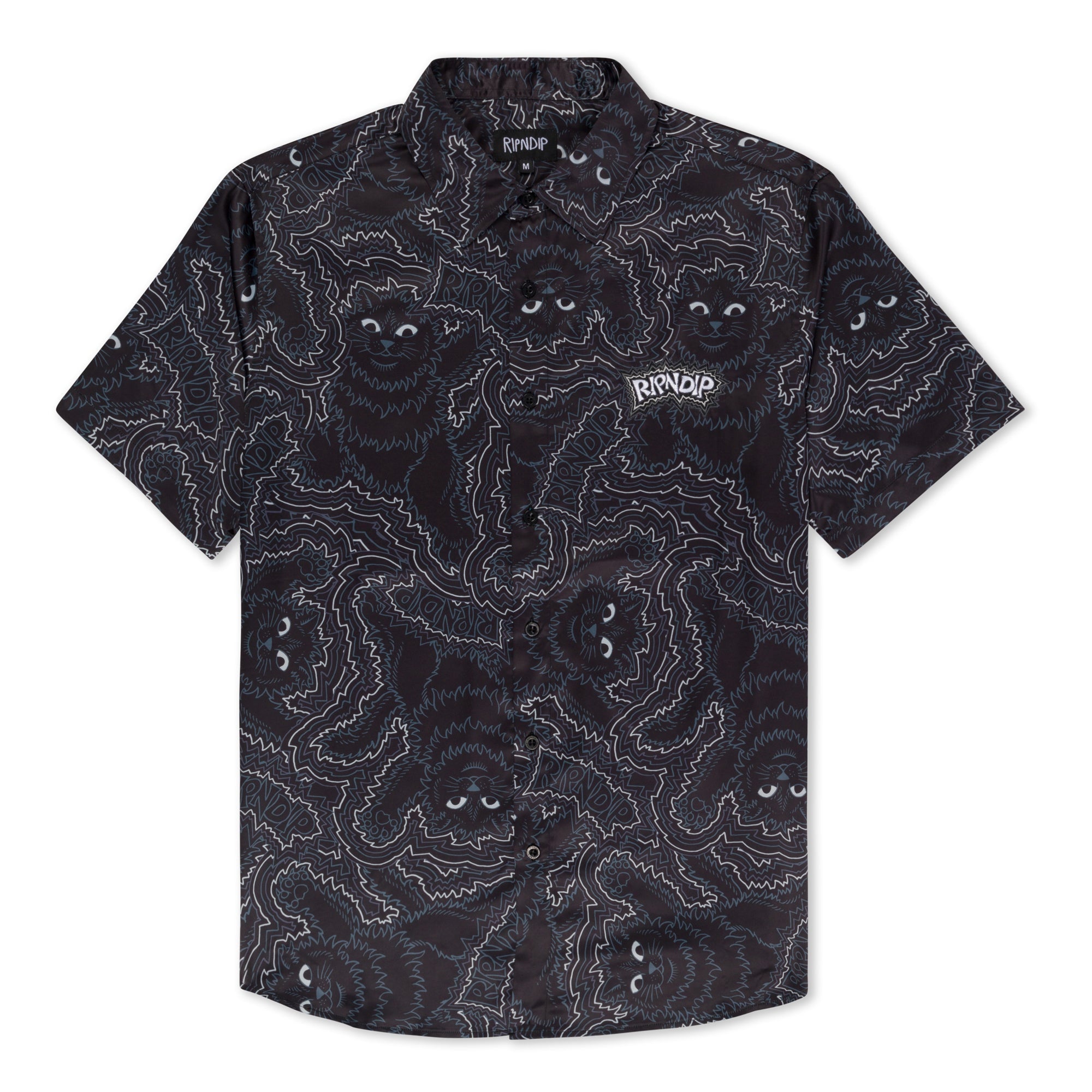 RIPNDIP Big Pussy Energy Button Up (Black)