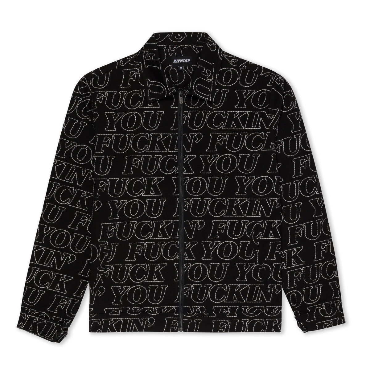 RIPNDIP Fuckin Fuck Quilted Work Jacket (Black)