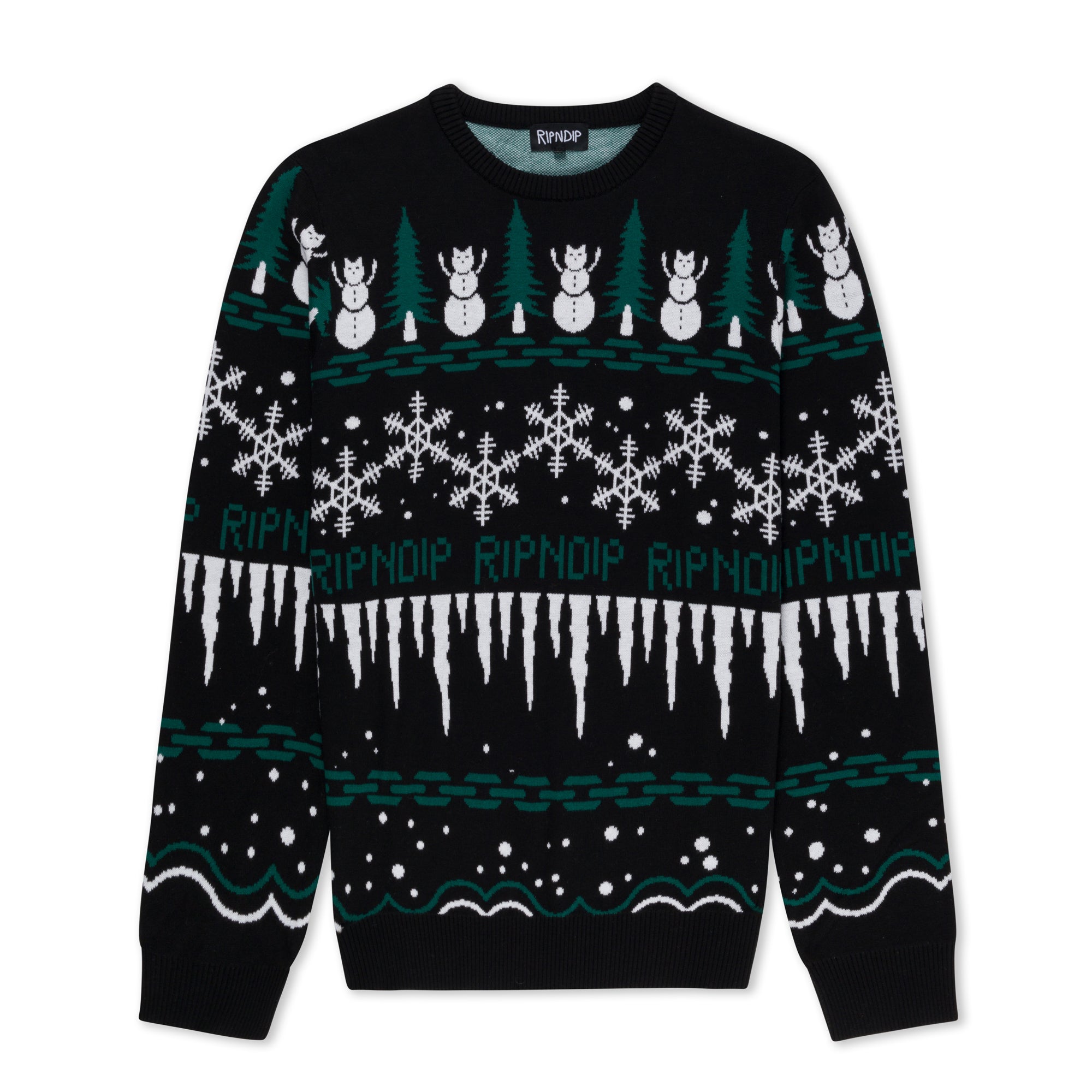 RIPNDIP HoHoHo Knit Sweater (Black)
