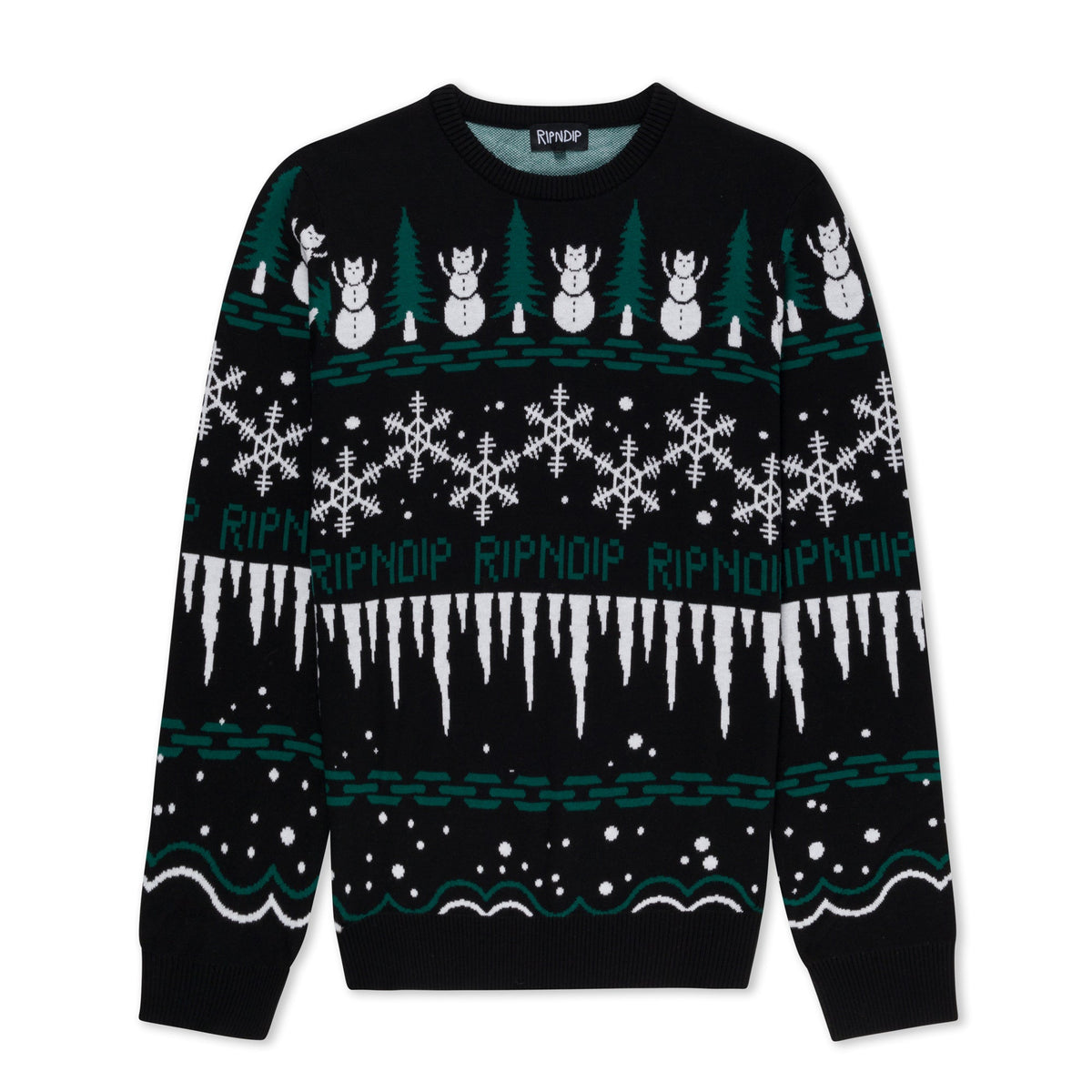 RIPNDIP HoHoHo Knit Sweater (Black)