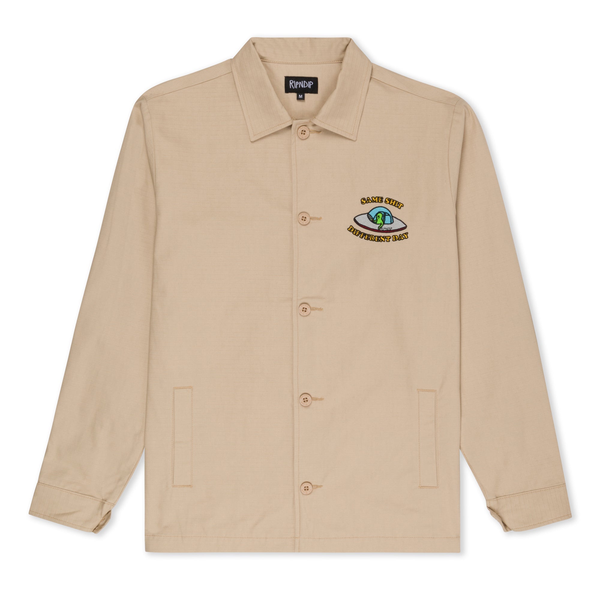 RIPNDIP Same Shit Different Day Military Jacket (Khaki)
