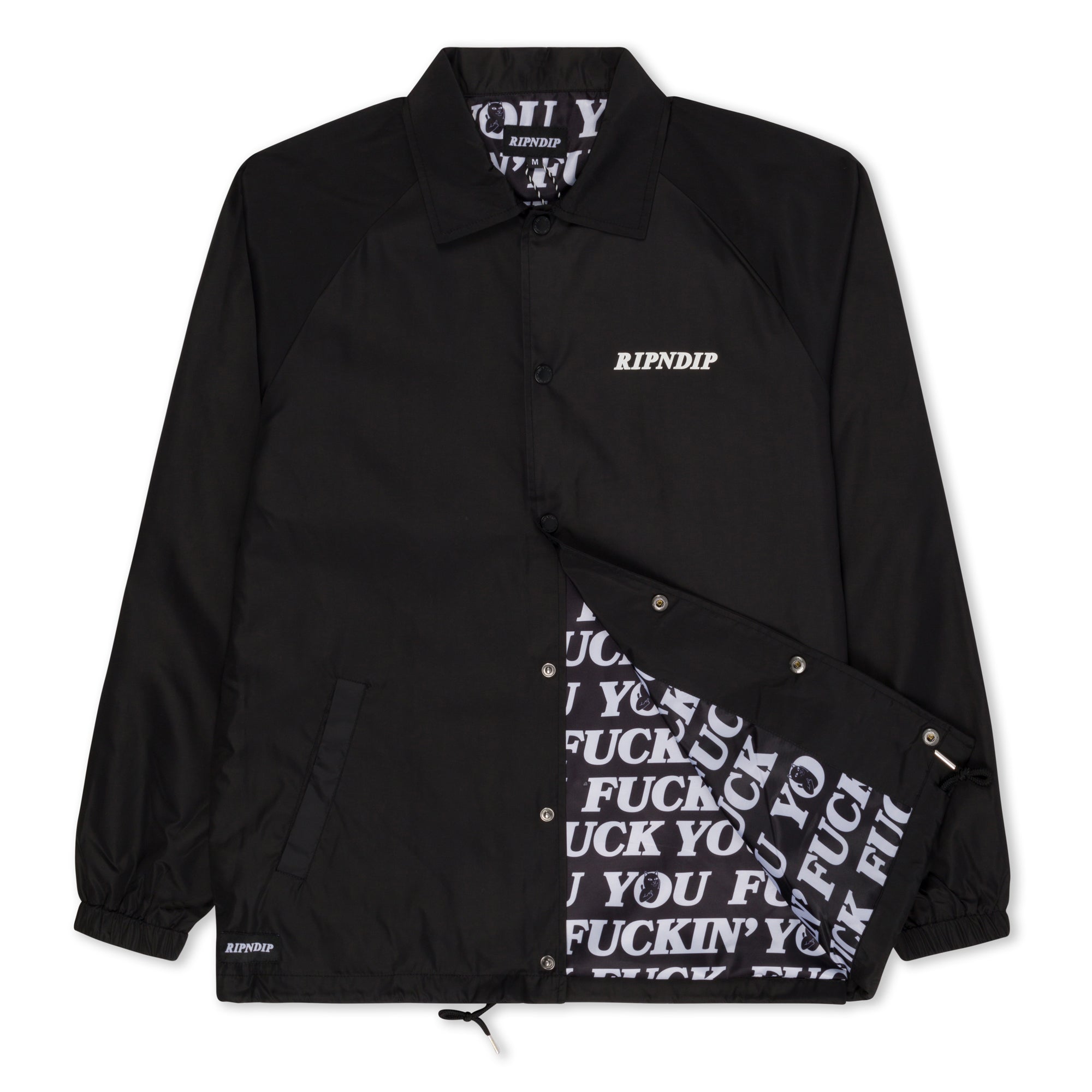 RIPNDIP Fuckin Fuck Coaches Jacket (Black)