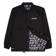 RIPNDIP Fuckin Fuck Coaches Jacket (Black)