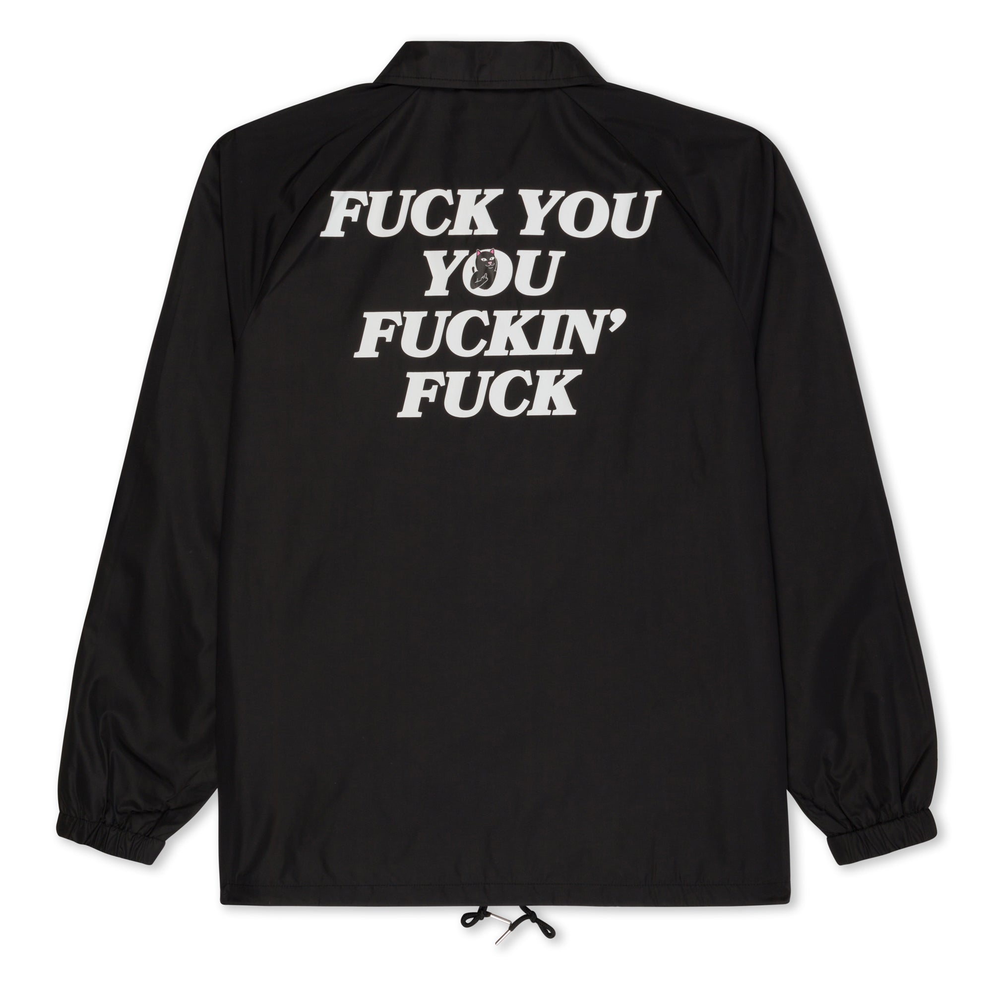 RIPNDIP Fuckin Fuck Coaches Jacket (Black)