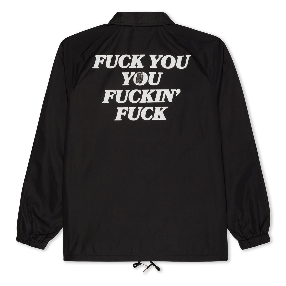 RIPNDIP Fuckin Fuck Coaches Jacket (Black)