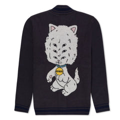 RIPNDIP Big Head Knit Cardigan (Charcoal)