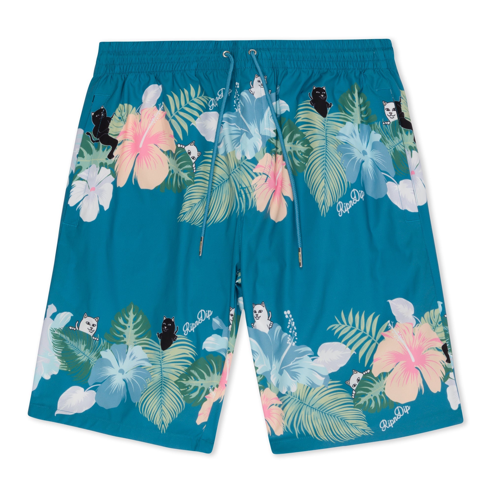 RIPNDIP Pablo Swim Shorts (Misty Blue)