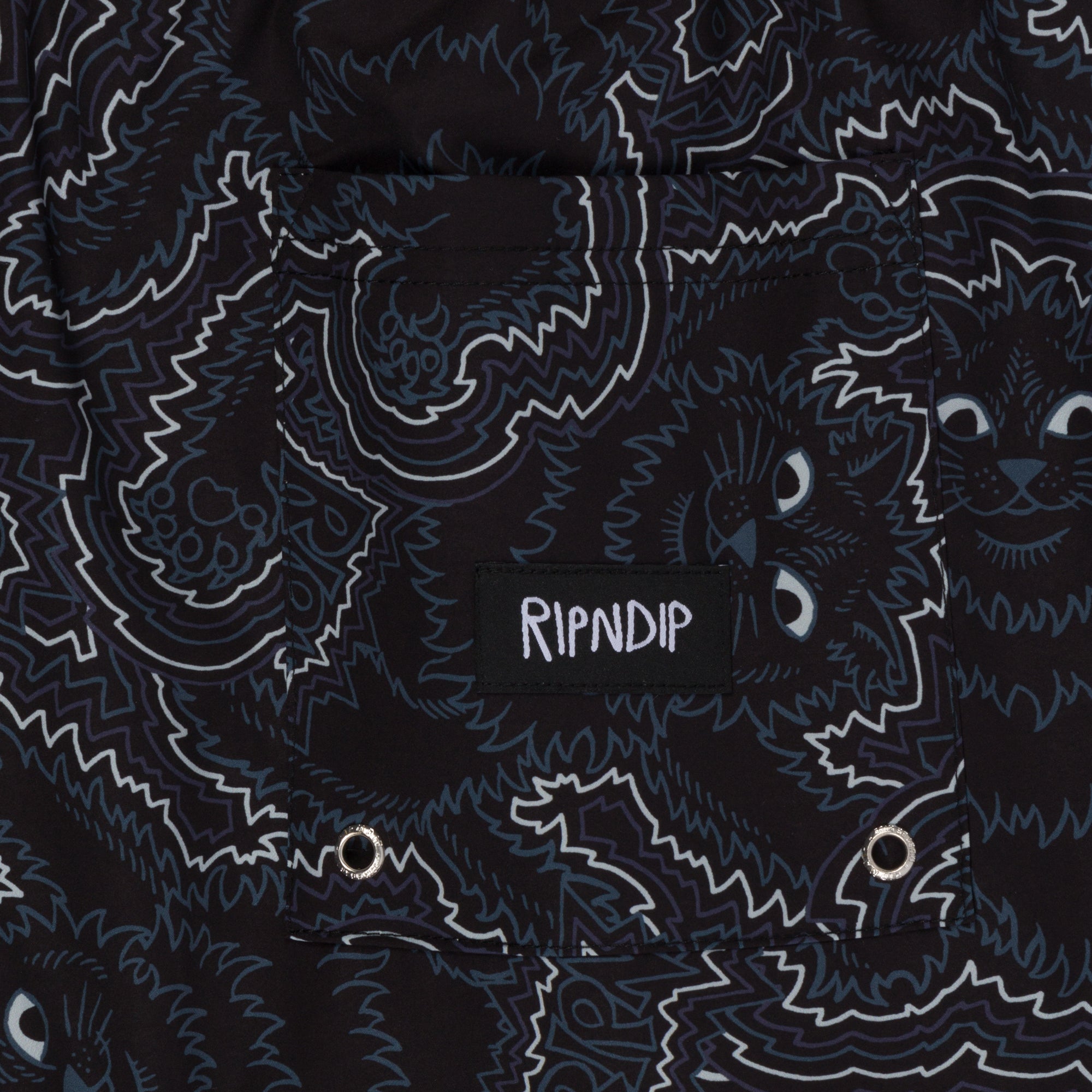 RIPNDIP Big Pussy Energy Swim Shorts (Black)