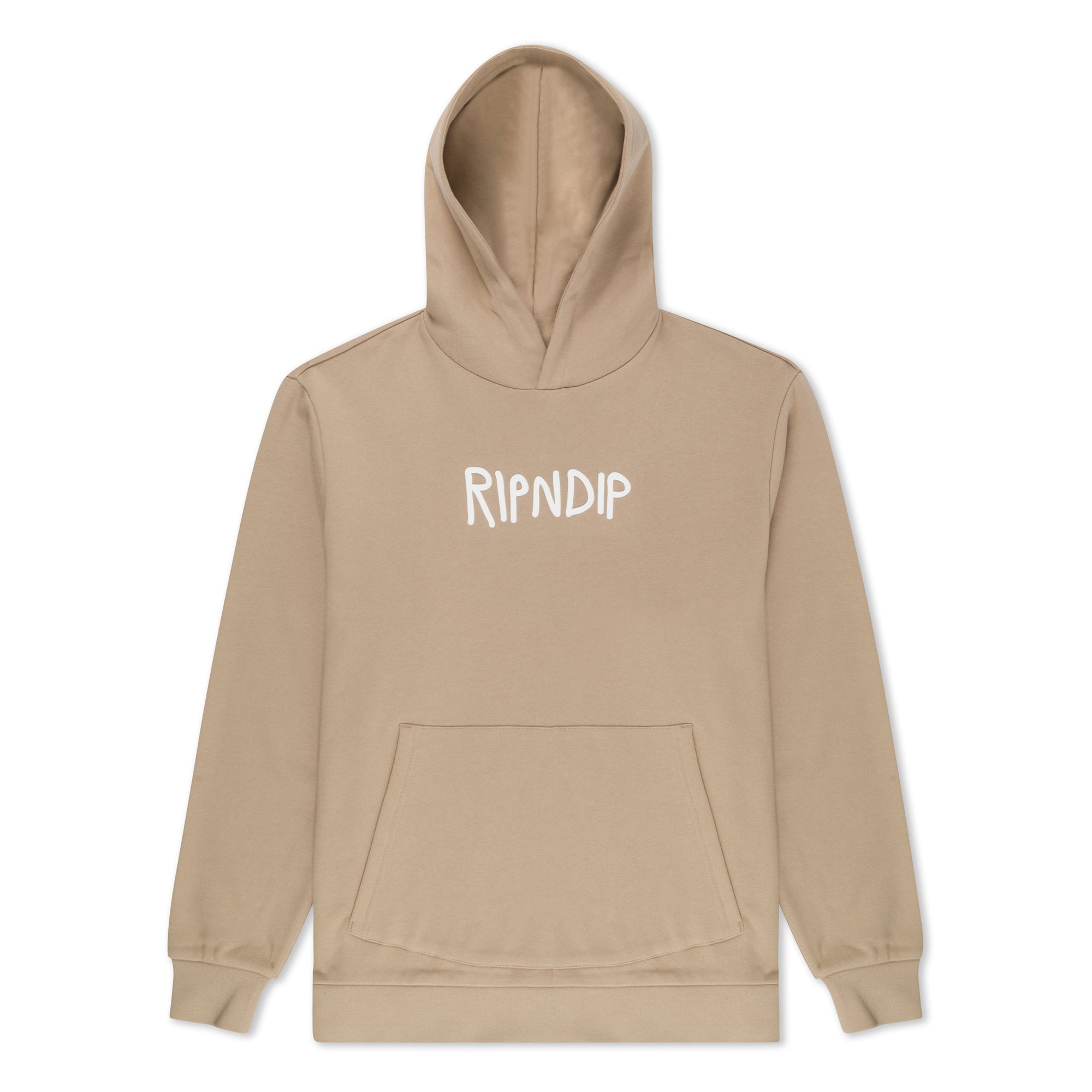 RIPNDIP Ripndip Rubber Logo Hoodie (Sand)