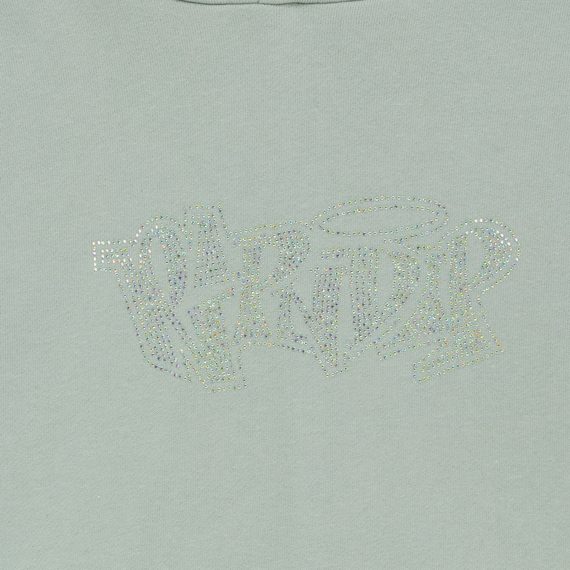 RIPNDIP Angels Cropped Hoodie (Sage Grey)