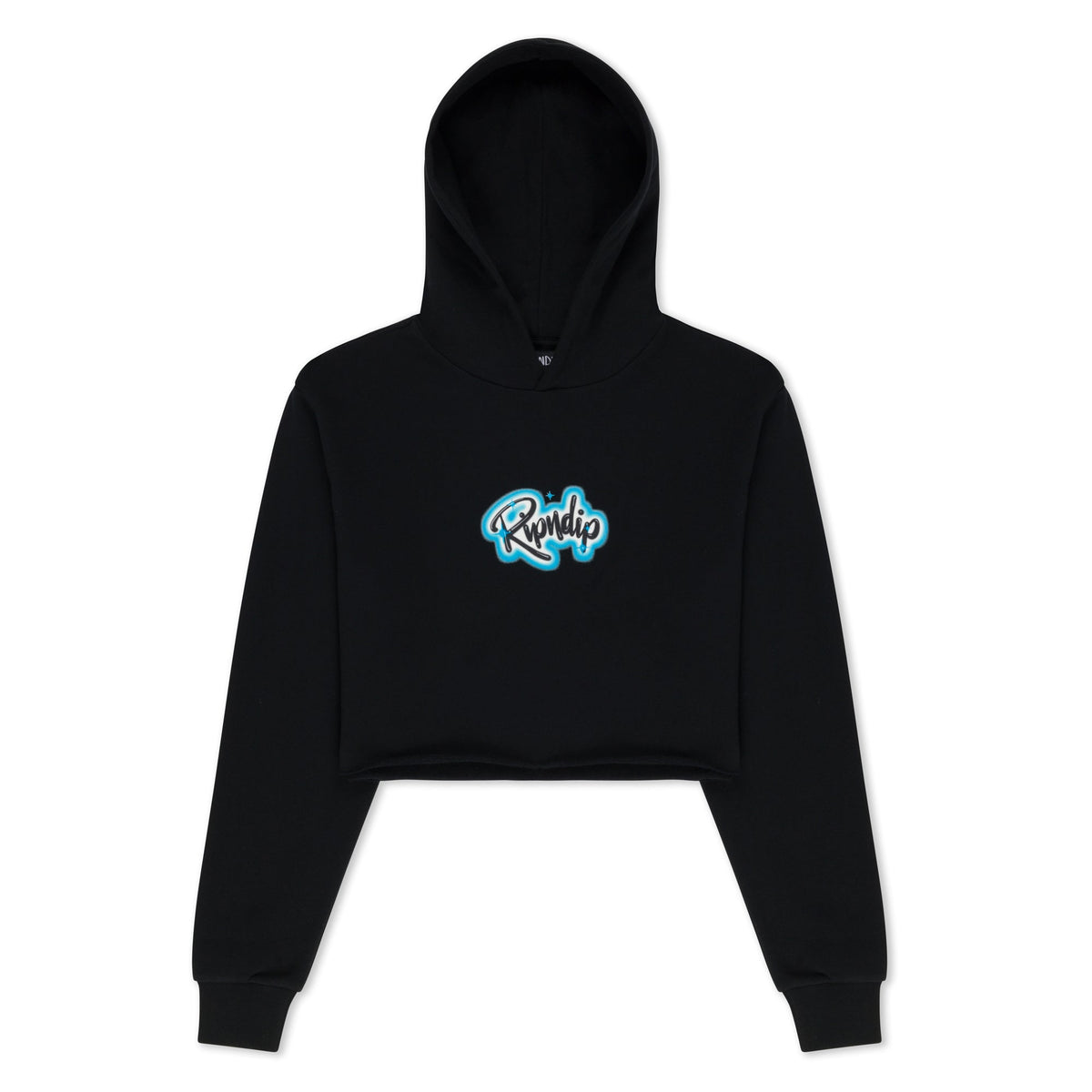 RIPNDIP In Loving Memory Cropped Hoodie (Black)
