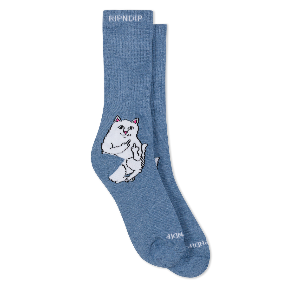 RIPNDIP Lord Nermal Socks (Slate Heather)