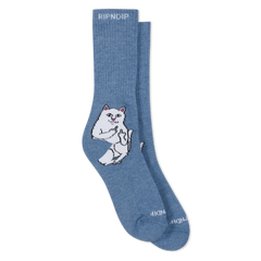 RIPNDIP Lord Nermal Socks (Slate Heather)