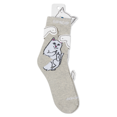RIPNDIP Lord Nermal Mid Sock (Ash Heather)