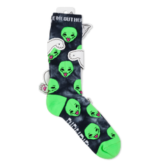 RIPNDIP We Out Here Socks (Black Lighting Wash)