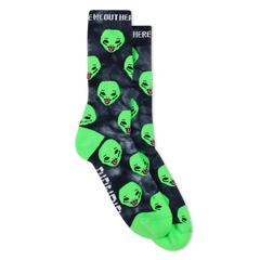 RIPNDIP We Out Here Socks (Black Lighting Wash)