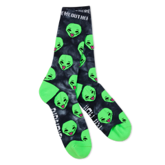 RIPNDIP We Out Here Socks (Black Lighting Wash)