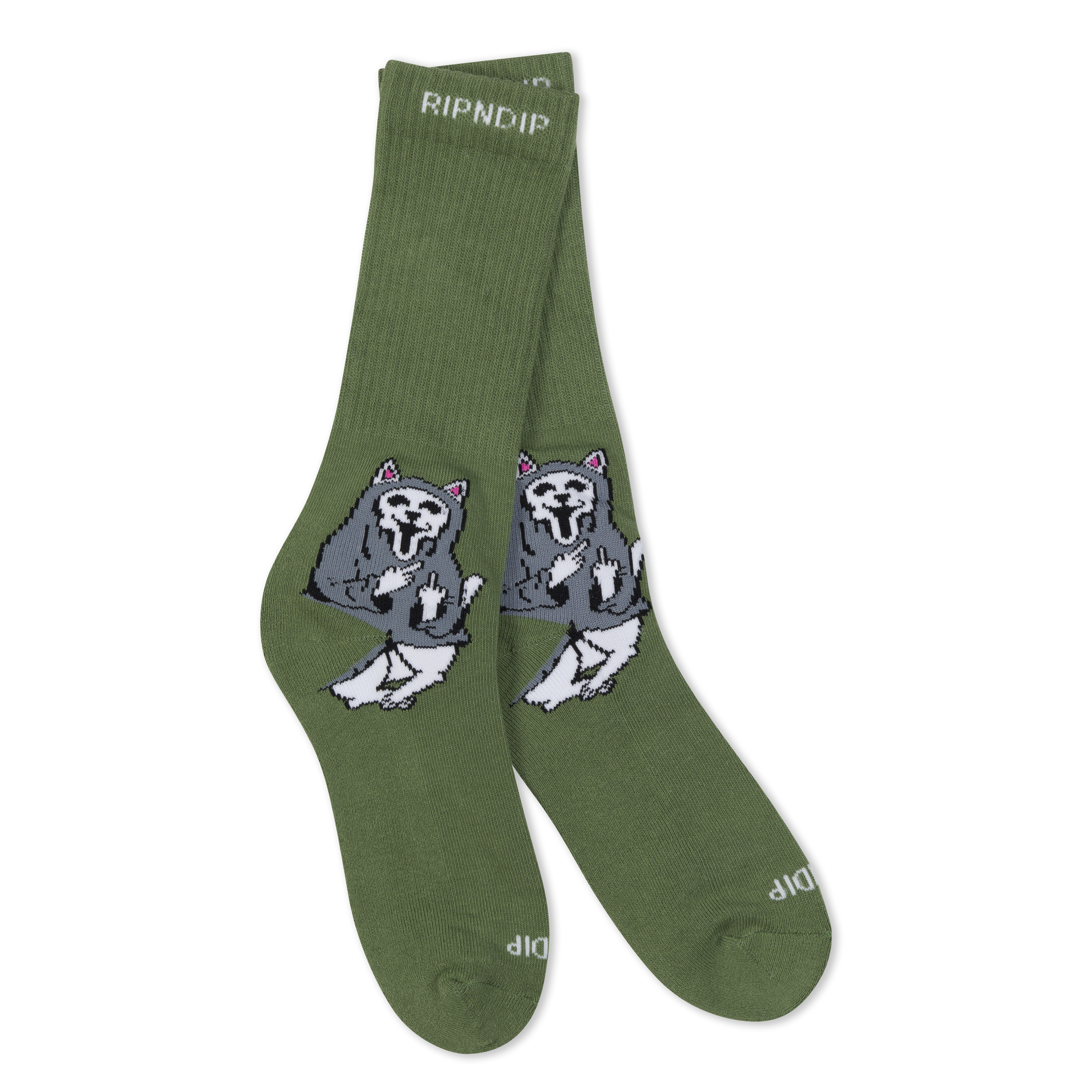 RIPNDIP Trick Or Treat Socks (Dusty Forest)