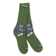RIPNDIP Trick Or Treat Socks (Dusty Forest)