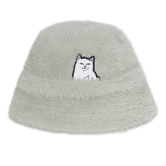 RIPNDIP Lord Nermal Sherpa Bucket Hat (Sage Grey)