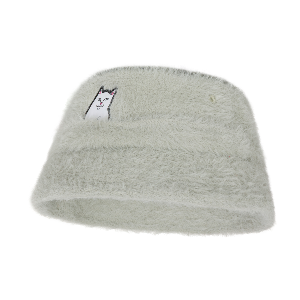 RIPNDIP Lord Nermal Sherpa Bucket Hat (Sage Grey)