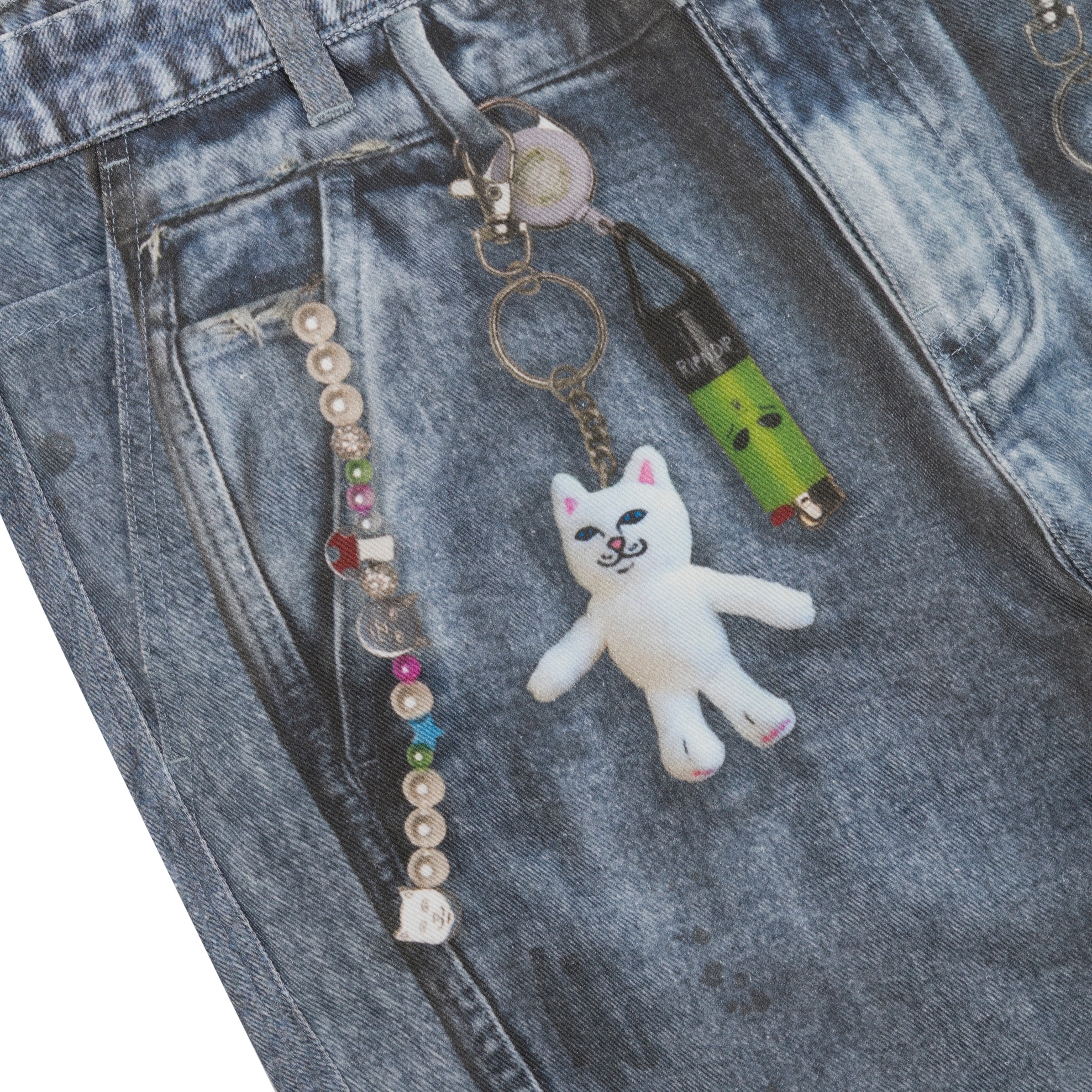 RIPNDIP Real Straight Leg Denim Pants (Light Wash)