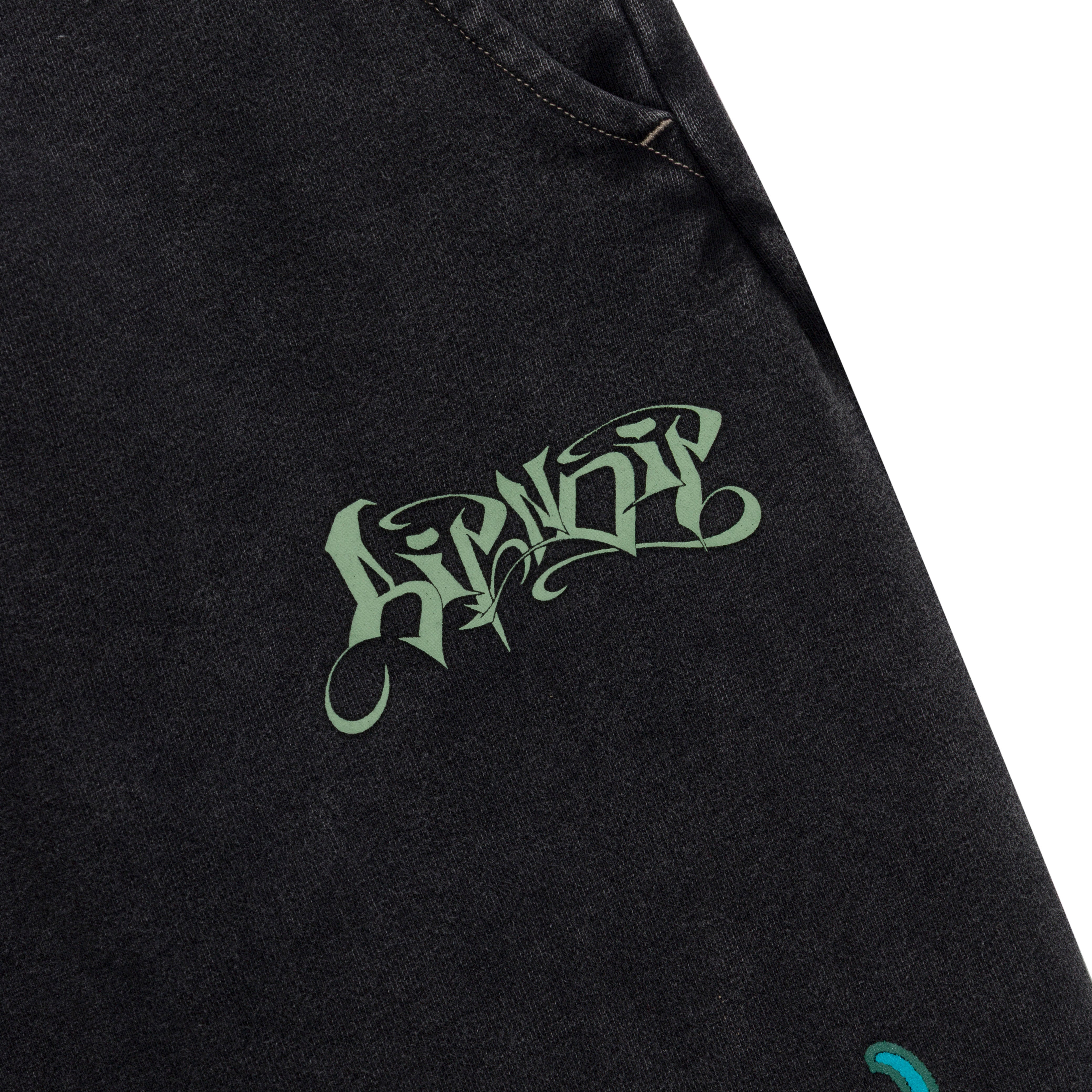 RIPNDIP Squabble Up Sweat Pants (Black Vintage Wash)