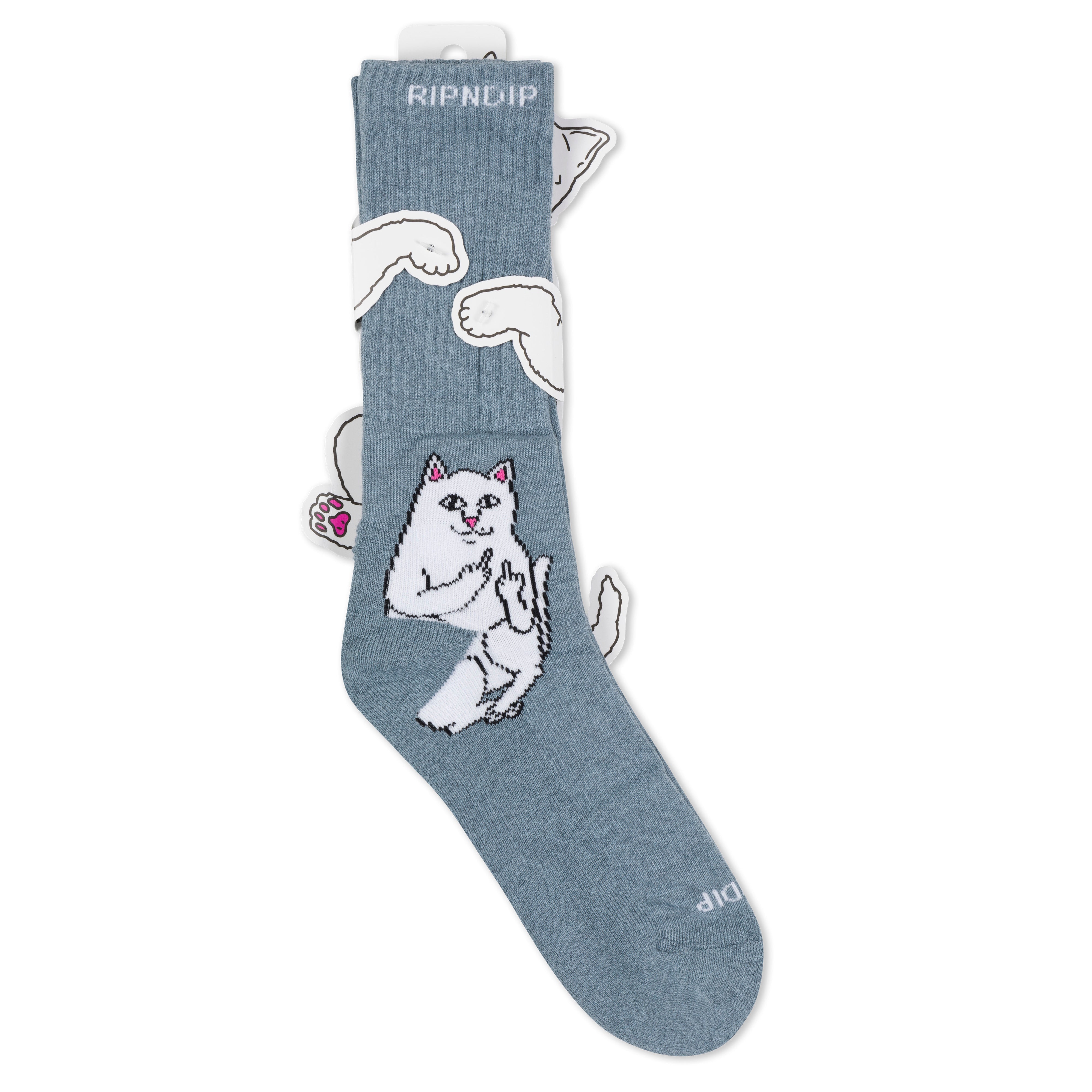 RIPNDIP Lord Nermal Socks (Charcoal Heather)