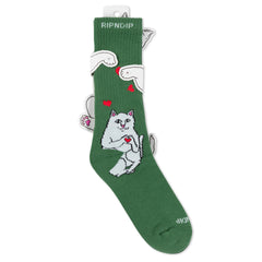 RIPNDIP Nermal Loves Socks (Dusty Pine)