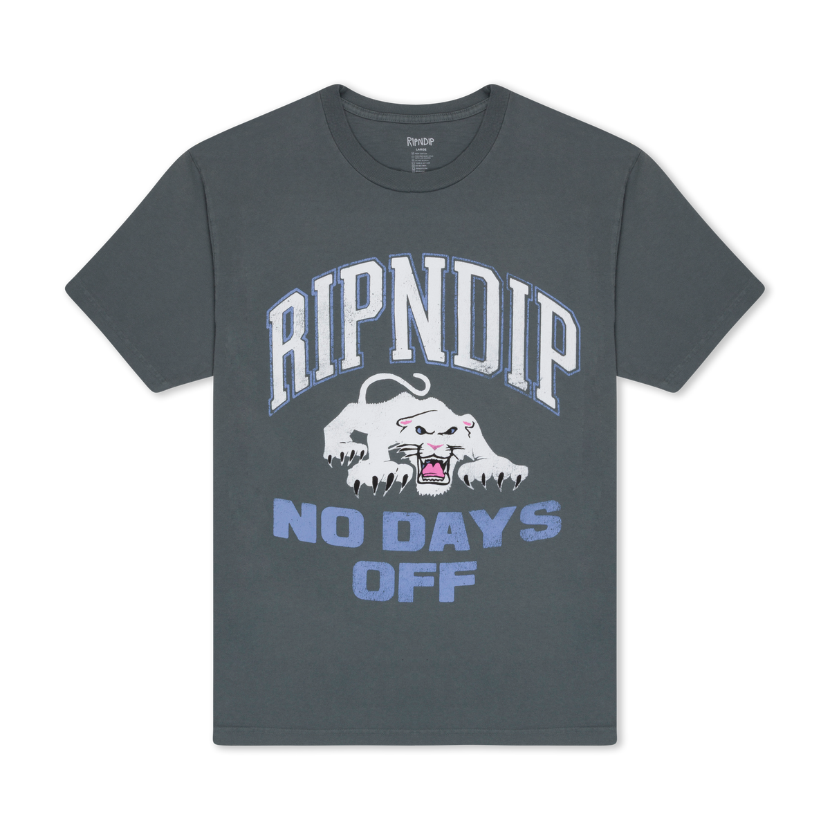 RIPNDIP White Panther Tee (Charcoal)