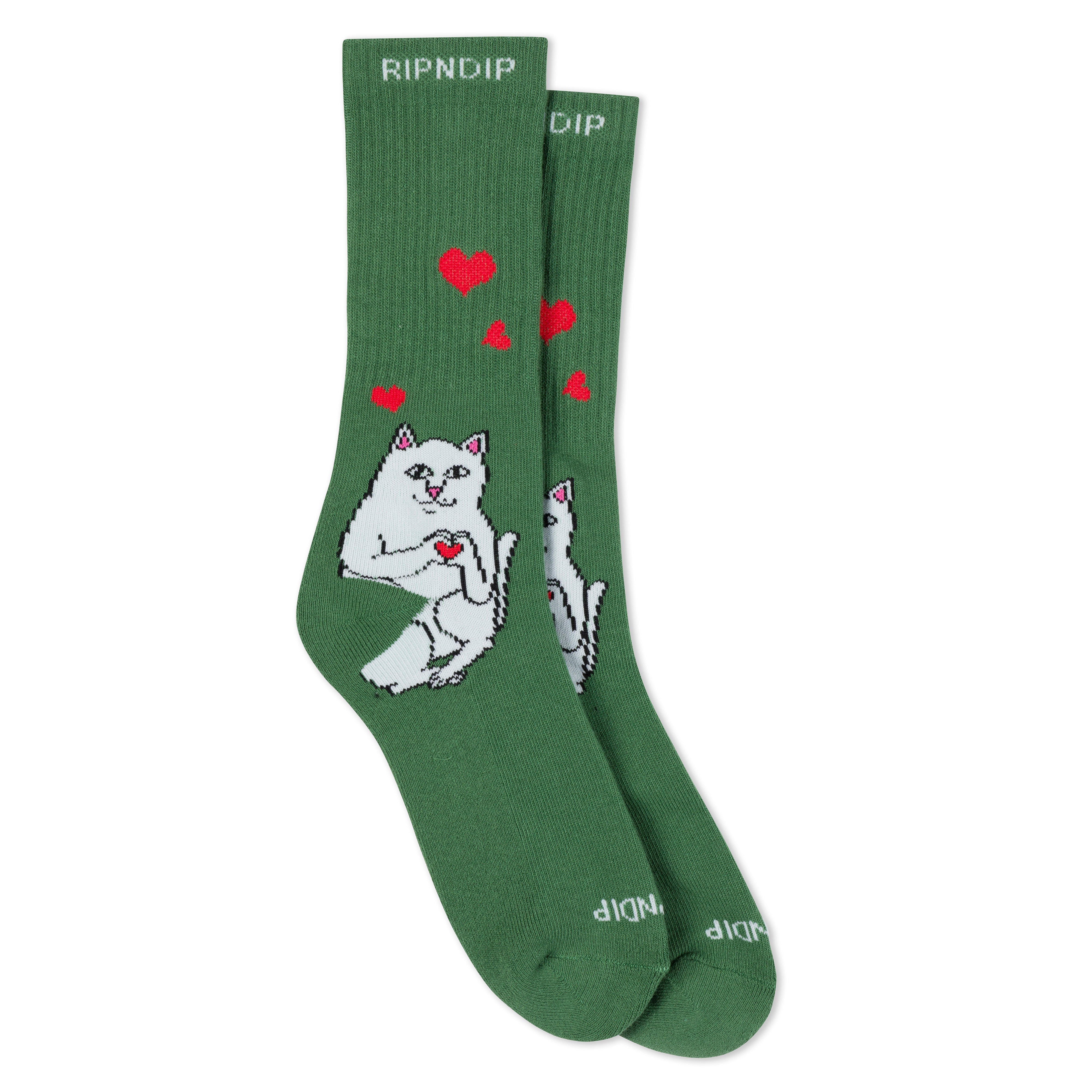 RIPNDIP Nermal Loves Socks (Dusty Pine)