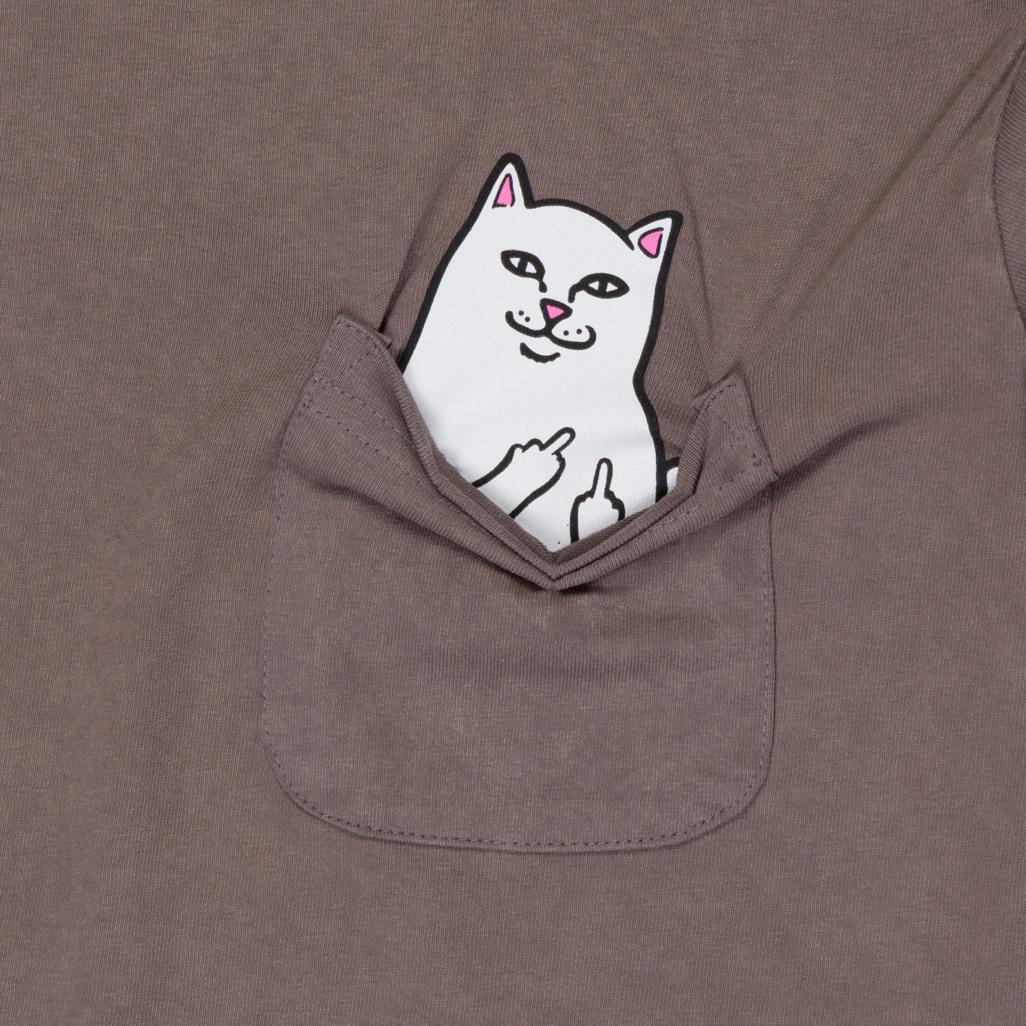 RIPNDIP Lord Nermal Pocket Tee (Tan Mineral Wash )
