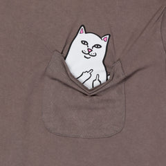 RIPNDIP Lord Nermal Pocket Tee (Tan Mineral Wash )