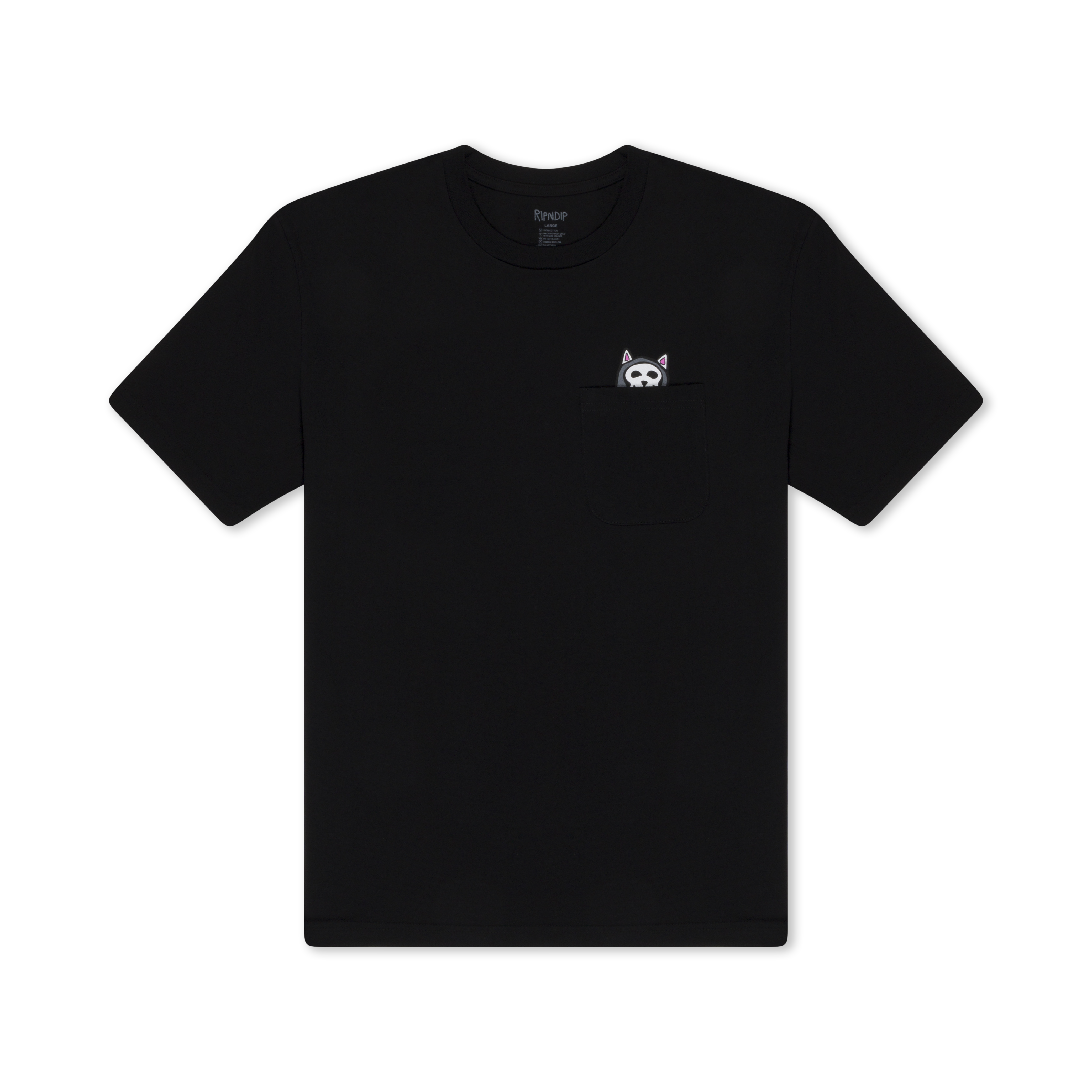 RIPNDIP Trick Or Treat Lord Nermal Pocket Tee (Black)