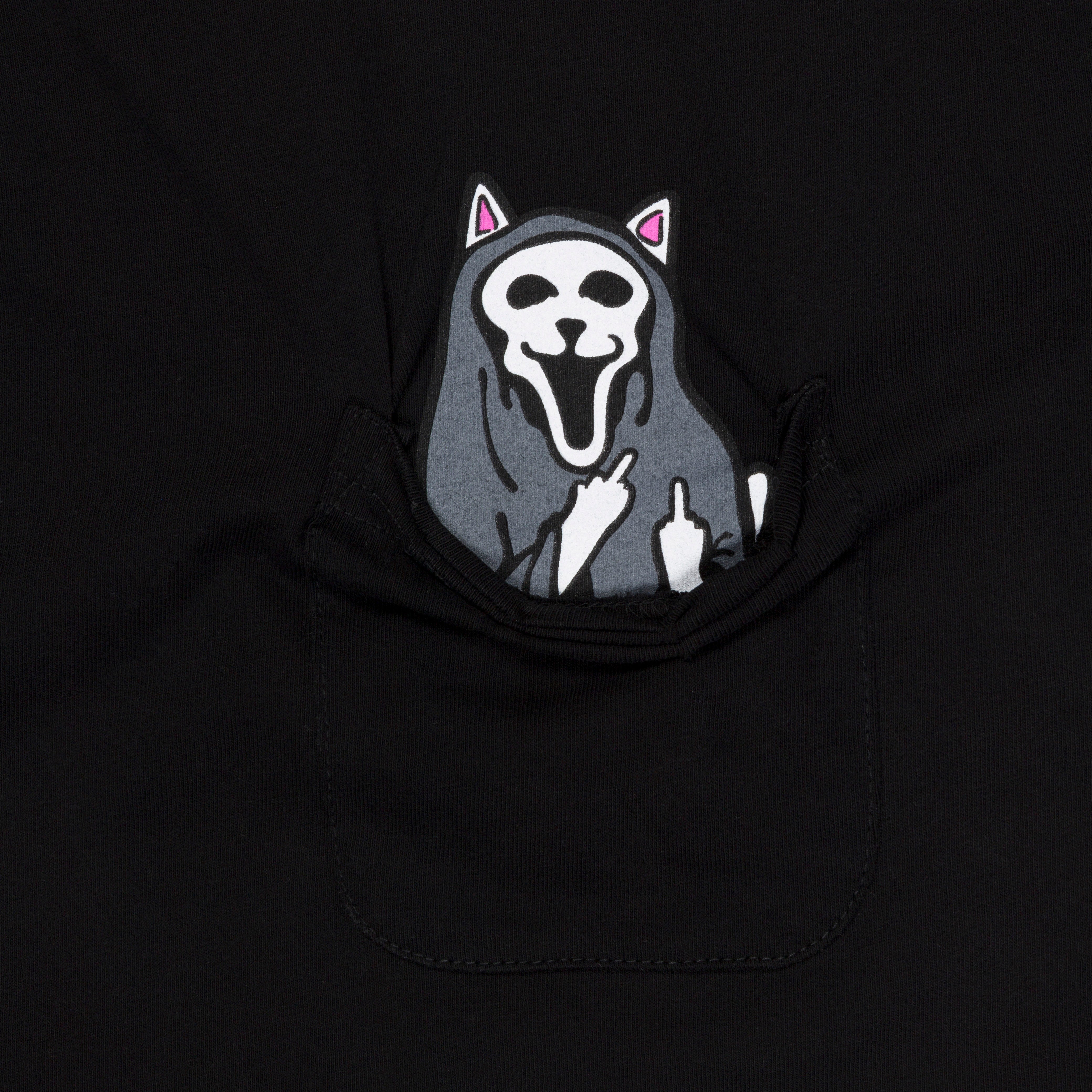 RIPNDIP Trick Or Treat Lord Nermal Pocket Tee (Black)