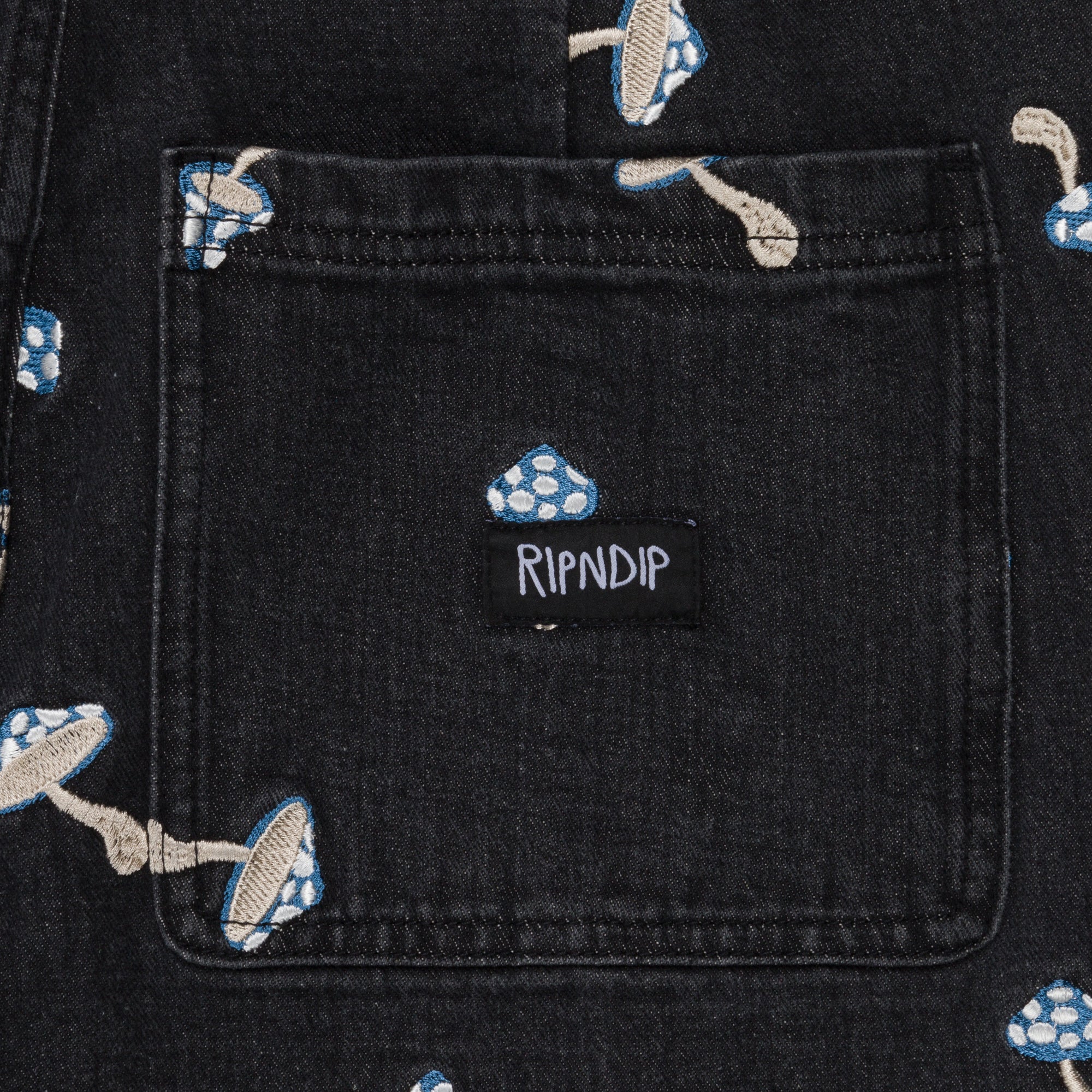 RIPNDIP Euphoria Wide Leg Denim Pants (Black Wash)