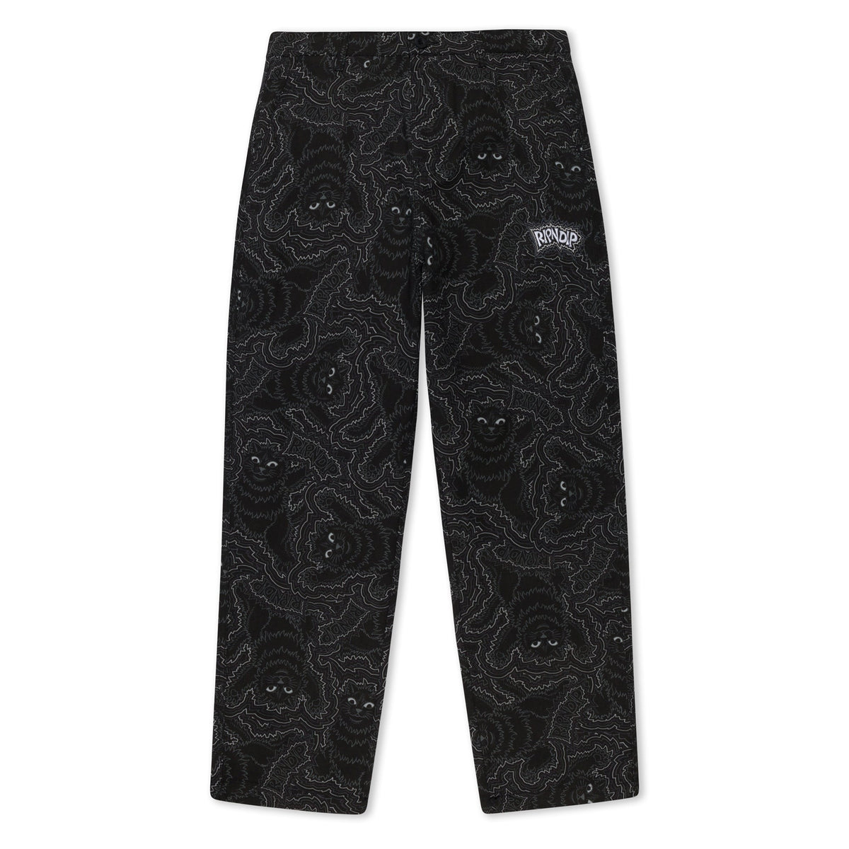 RIPNDIP Big Pussy Energy Wide Leg Pants (Black)