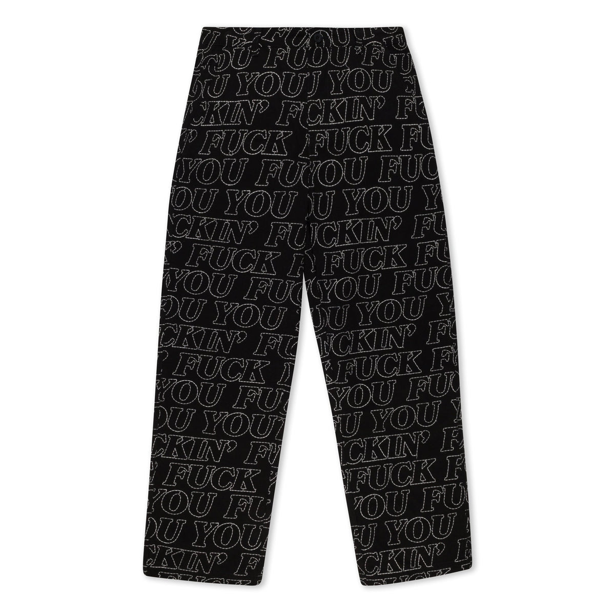 RIPNDIP Fuckin Fuck Quilted Wide Leg Pants (Black)