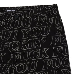 RIPNDIP Fuckin Fuck Quilted Wide Leg Pants (Black)