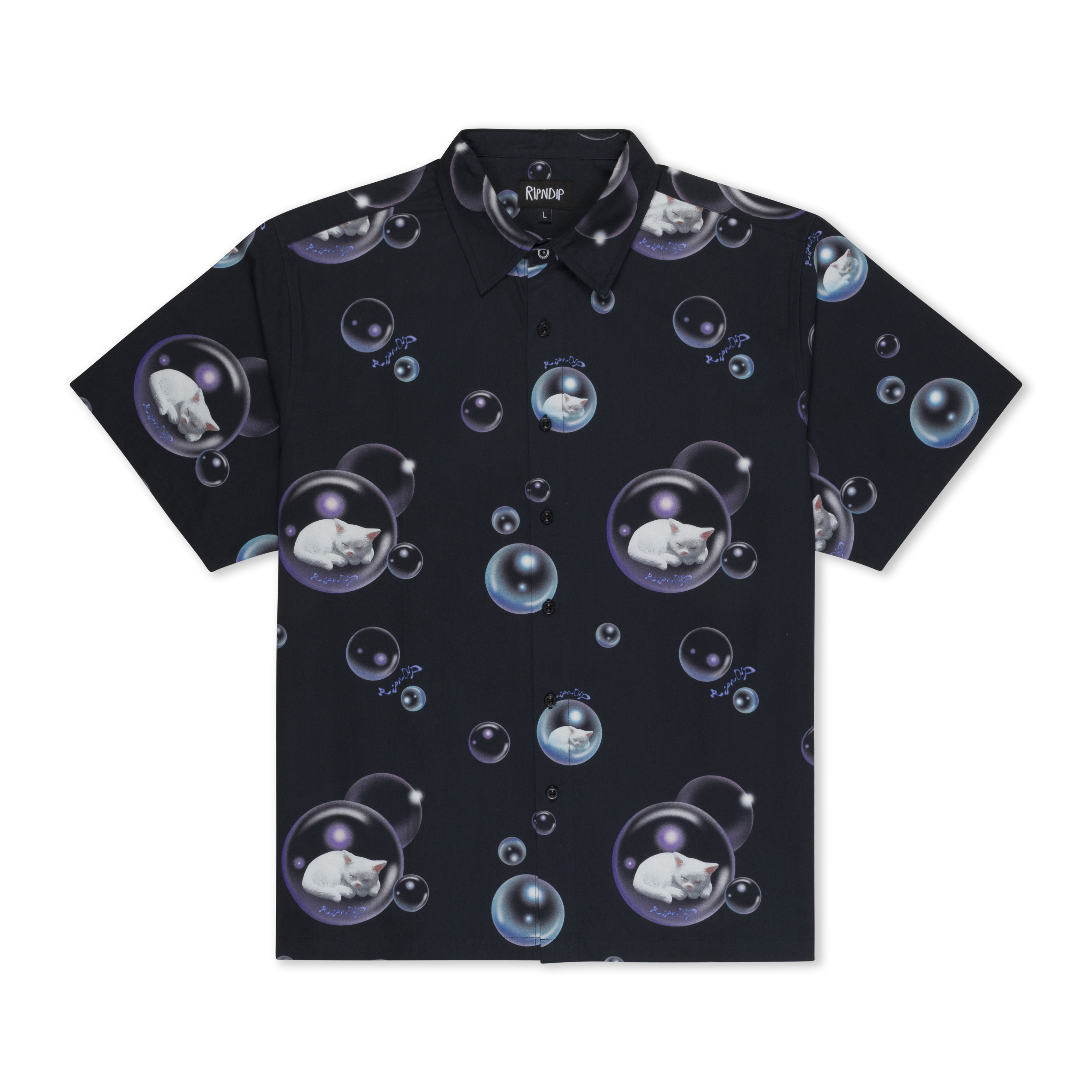 RIPNDIP Bubbles Button Up Shirt (Black)