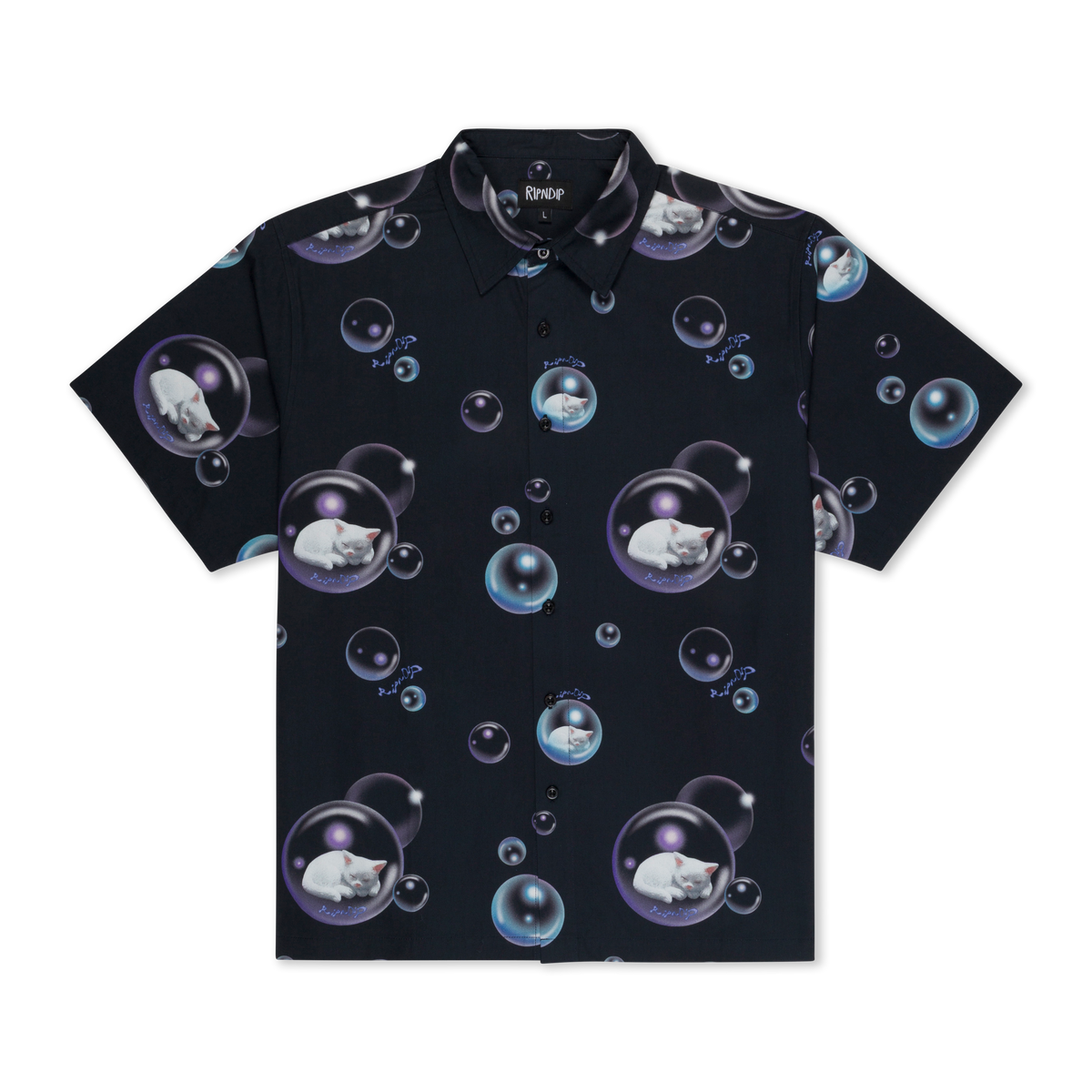RIPNDIP Bubbles Button Up Shirt (Black)