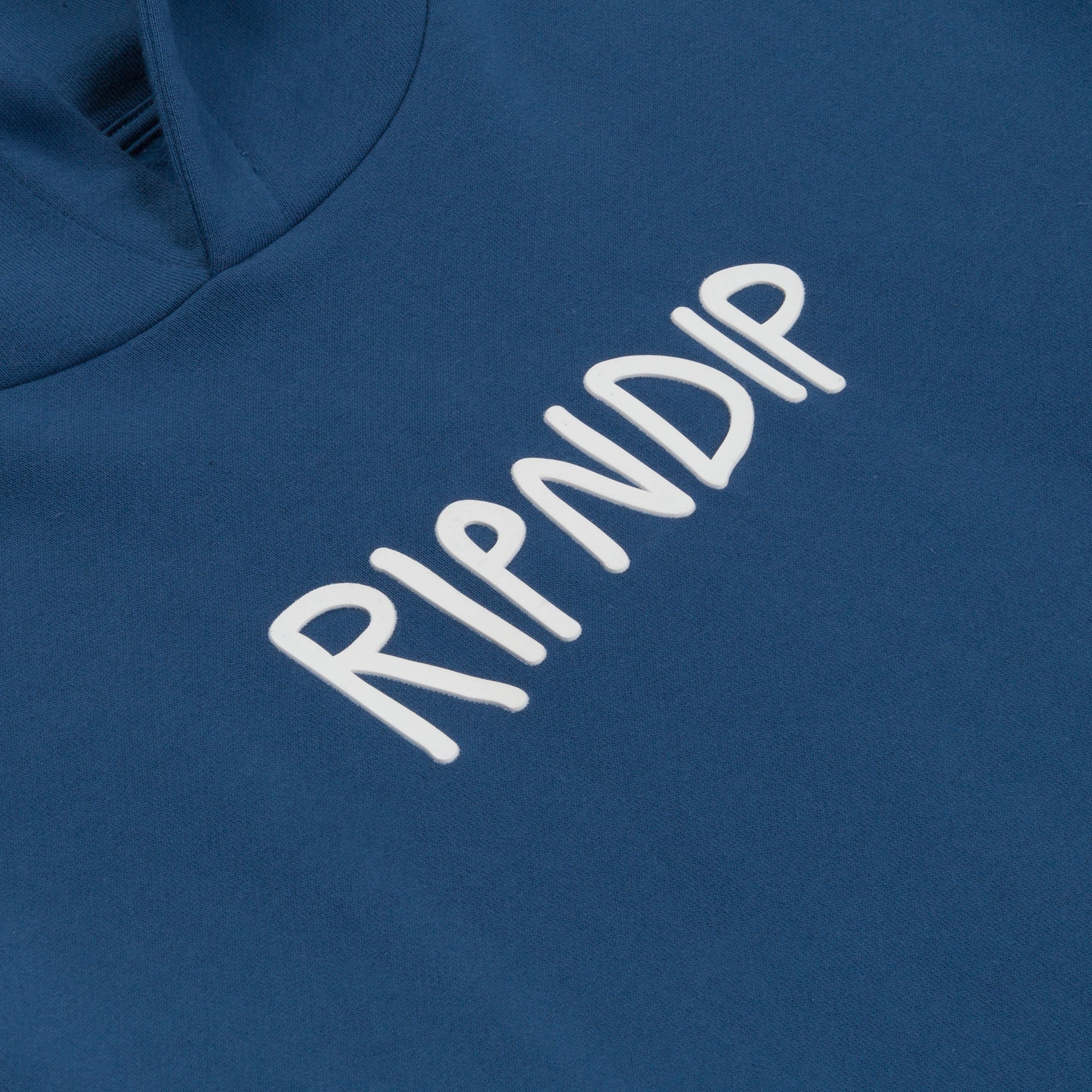 RIPNDIP Rubber Logo Hoodie (Pacific Blue)